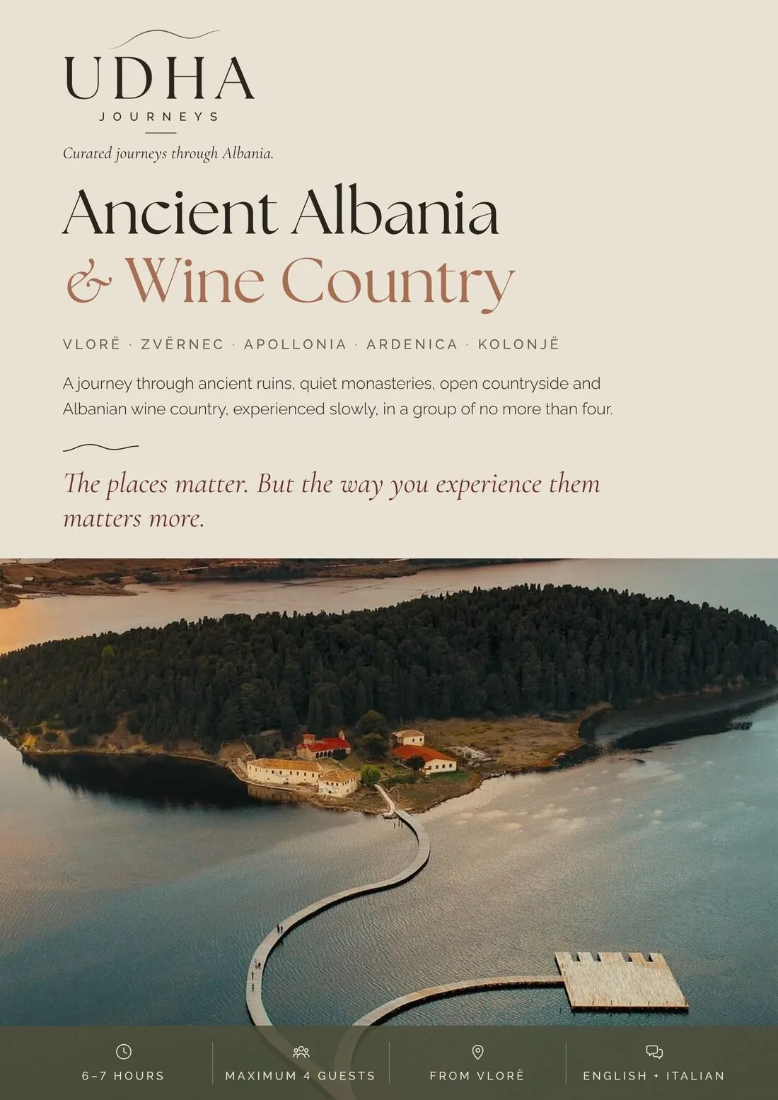 Ancient Albania & Wine Country printed brochure