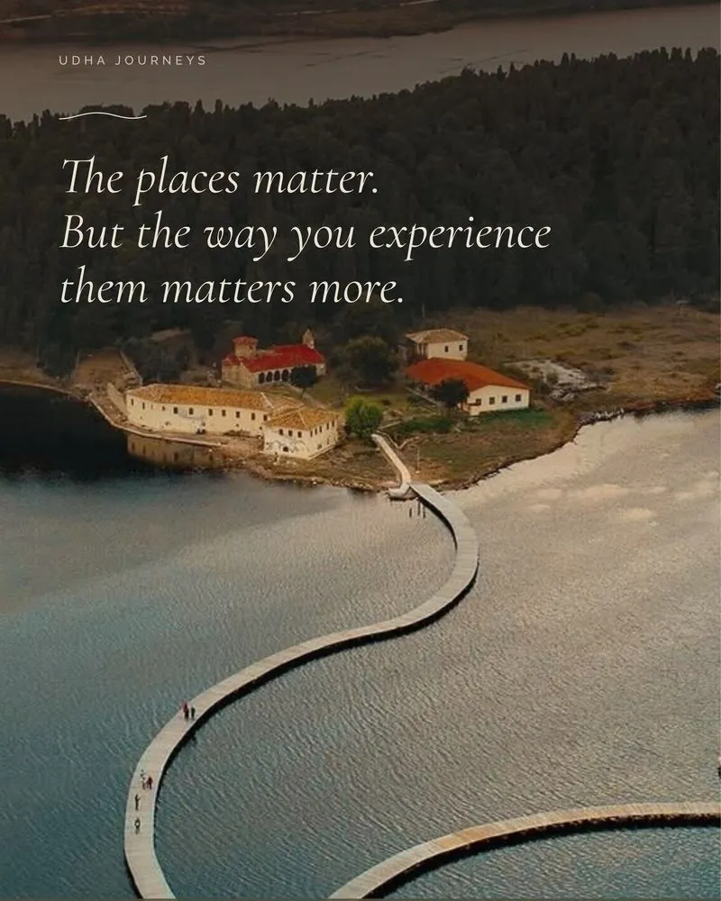 Social post with the line: The places matter
